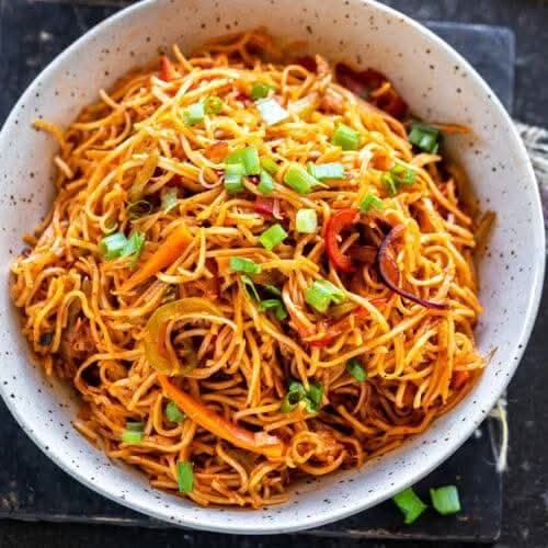 Masala Maggi noodles in a bowl